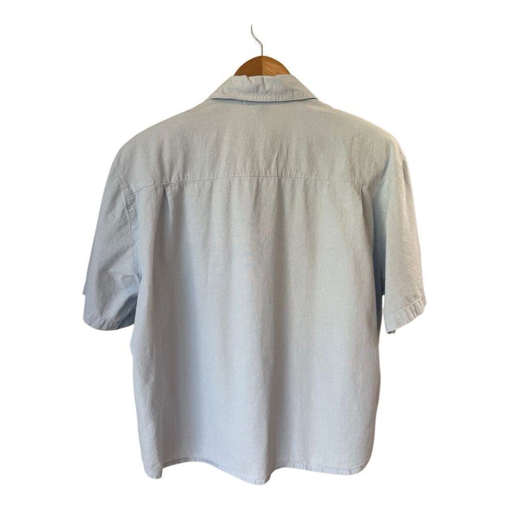 Vintage 80’s Jane Ashley light blue beaded and embroidered button-down shirt - Picture 4 of 12